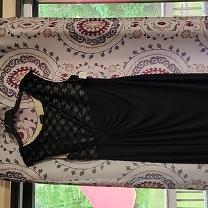 Black Long Evening Cocktail Dress